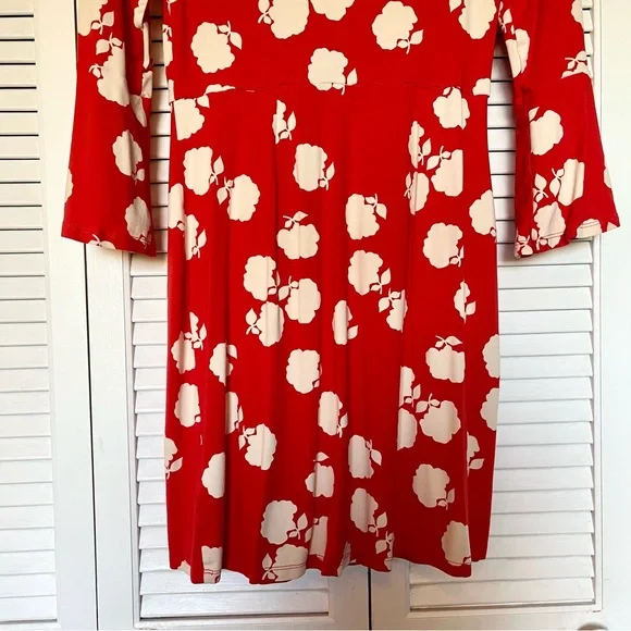 Boden Floral Orange Dress - Picture 12 of 16